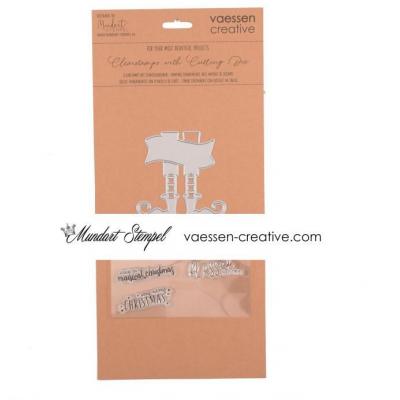 Vaessen Creative Mundart Clear Stamps und Stanzschablone - Elfenschuhe Englisch